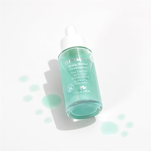 DERMA E Scalp Treatment - Relieves Itchy Scalp, Hydrates with Tea Tree & Aloe Vera - 2oz