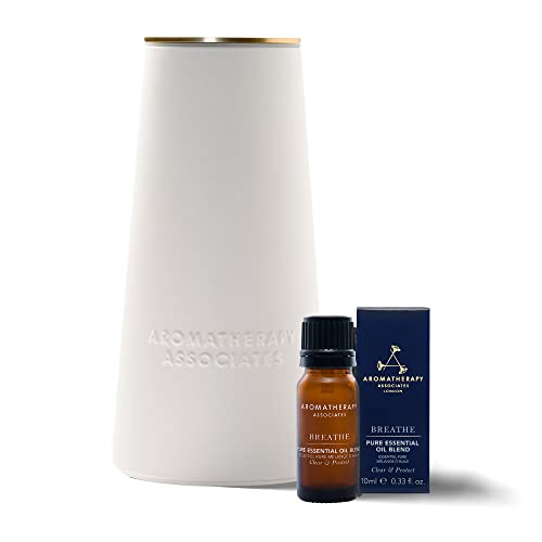 Aromatherapy Associates Atomizer - Waterless Essential Oil Diffuser with Breathe Blend - 0.33 fl oz