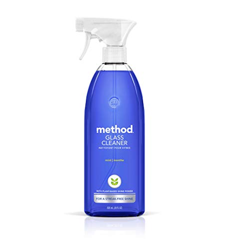 Method Glass Cleaner - Streak-Free Shine, Plant-Based Formula, Mint Scent - 28oz