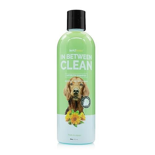 Bark2Basics Waterless Dog Shampoo - Cleans & Freshens, Natural Ingredients - 16oz