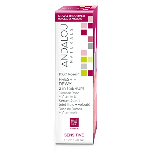 Andalou Naturals Face Serum - Hydrating Glow, Non-GMO Plant-Based Ingredients - 2oz