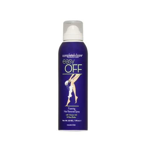 Completely Bare Hair Removal Spray - Moisturizing with Shea Butter & Aloe Vera - 6oz