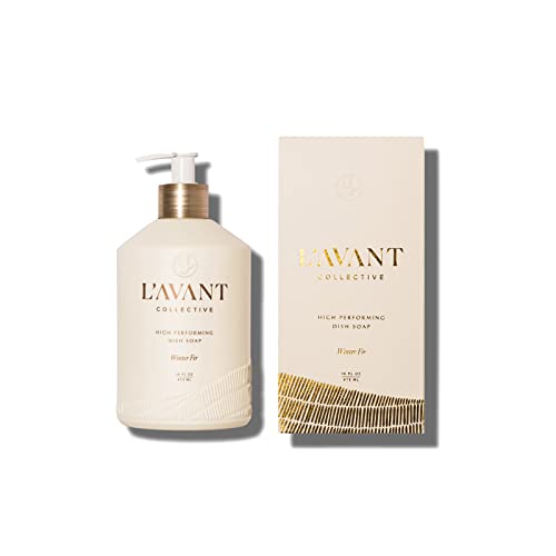 L'AVANT Collective Dish Soap - Powerful Plant-Based Formula, Winter Fir Scent - 16 Fl Oz