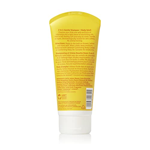 Weleda Kids Shampoo & Body Wash - Gentle Cleansing with Calendula & Almond Oil - 6.8oz