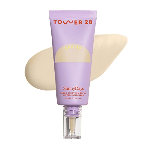 Tower 28 Beauty SunnyDays SPF 30 Tinted Mineral Sunscreen - Broad Spectrum, Non-Greasy - 1 Fl Oz