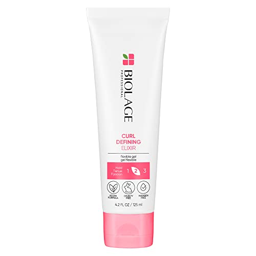 Biolage Curl Defining Elixir - Frizz Control, Shine & Medium Hold for Curly Hair - 4.2 Fl. Oz