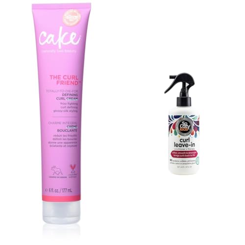 Cake Beauty Curl Friend Cream & So Cozy Leave-In - Frizz Control, Nourishing for Kids - 12oz