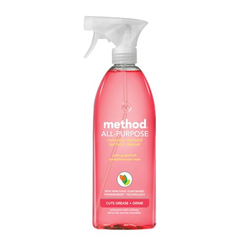Method All-Purpose Cleaner - Plant-Based Power, Cuts Grease & Grime - Pink Grapefruit, 28oz