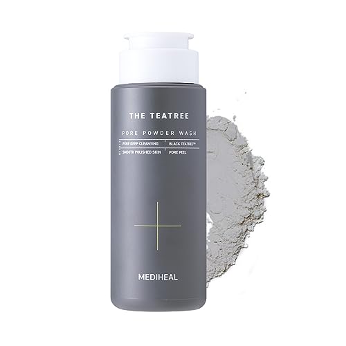 Mediheal Teatree Pore Powder Wash - Deep Cleansing with Natural Exfoliation, 1.76 oz