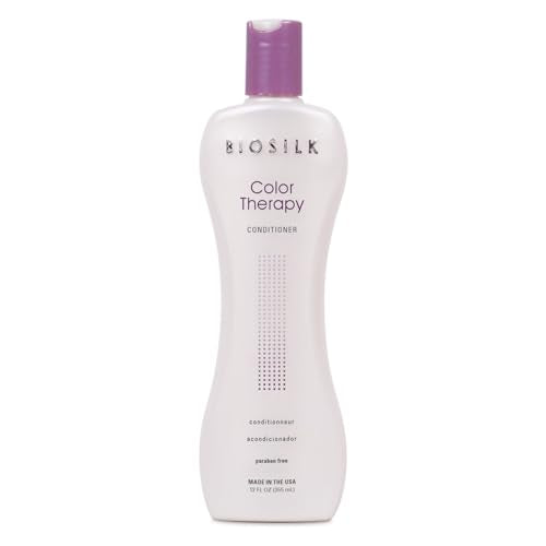 BioSilk Color Therapy Conditioner - Hydrates & Protects Color, UV Shielding - 12oz