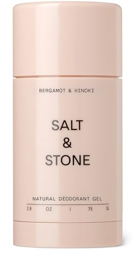 SALT & STONE Sensitive Skin Deodorant - Moisturizing Probiotics, Bergamot & Hinoki - 2.6oz
