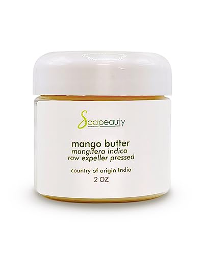 Soapeauty Mango Butter - 100% Pure Moisturizer for Skin & Hair, Vegan - 2 oz