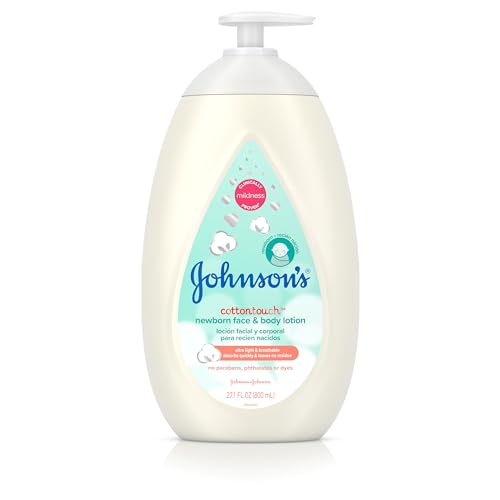 Johnson's Baby Lotion - Hypoallergenic Moisture, Real Cotton for Sensitive Skin - 27.1 fl. oz