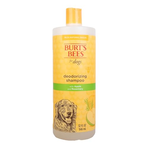 Burt's Bees Dog Shampoo - Odor Control & Conditioning with Apple & Rosemary, Cruelty Free - 32oz
