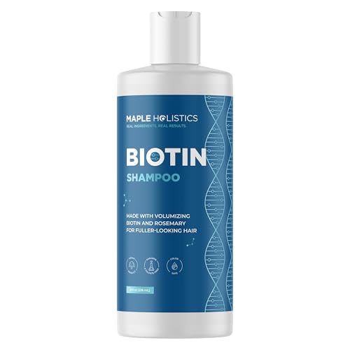 Rosemary & Biotin Shampoo - Volumizing for Fine Hair, Nourishing Oils, Paraben & Sulfate Free - 12oz