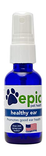 Healthy Ear Pet Supplement - All Natural Relief for Itchy Ears, Human Grade - 1oz Spray