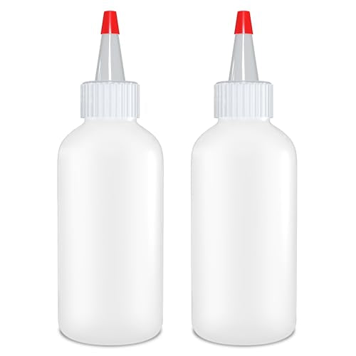 BRIGHTFROM Condiment Squeeze Bottles - Leak-Proof, BPA-Free, Versatile Use - 4oz, Pack of 2