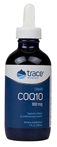 Trace Minerals Liquid CoQ10 - Supports Immune & Energy Function, Vegan & Non-GMO - Tangerine, 4oz