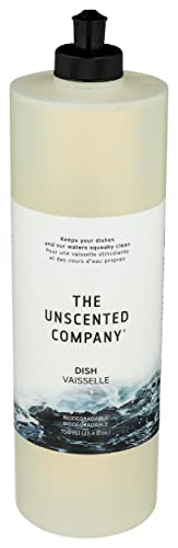 The Unscented Company Dish Soap - Vegan Formula, Gentle on Skin - 25.4 fl oz