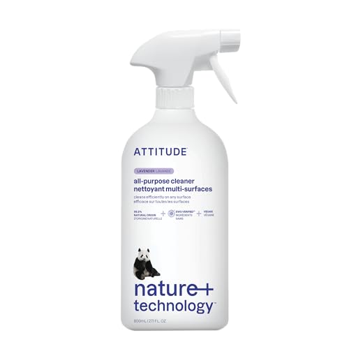 ATTITUDE All Purpose Cleaner - EWG Verified, Vegan & Naturally Derived - Lavender, 27.1oz