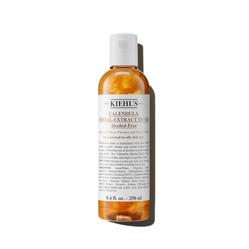 Kiehl's Calendula Herbal Extract Toner - Soothes Redness, Improves Texture, Paraben-Free - 8.4 fl oz