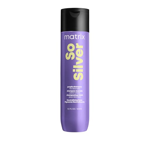 Matrix So Silver Shampoo - Neutralizes Yellow Tones, Nourishing for Blonde & Silver Hair - 10.1oz