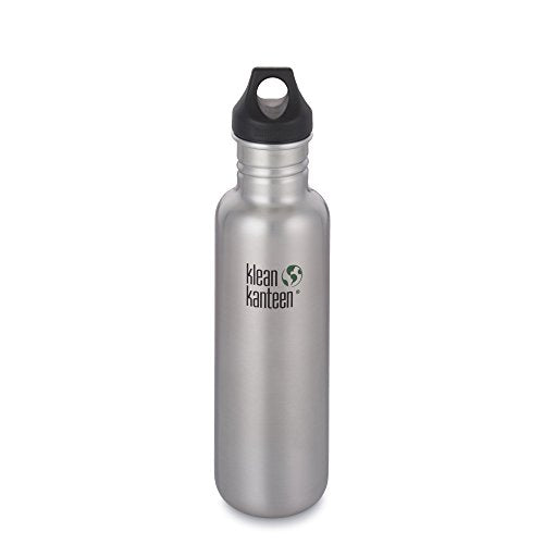 Klean Kanteen 18oz Classic Water Bottle - BPA-Free, Durable Stainless Steel, Easy Clean - Brushed