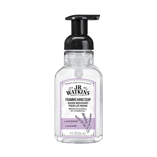J R Watkins Foaming Hand Soap - Lavender Scent, Plant-Based Ingredients, Cruelty-Free - 9 fl oz
