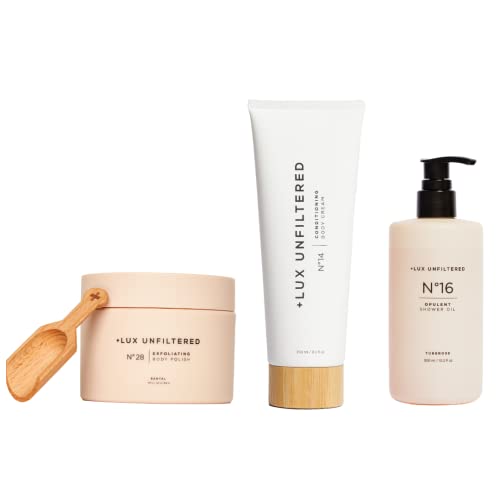 + Lux Unfiltered Body Care Set - Hydrating, Vegan, Cruelty-Free - N°14, N°16, N°28