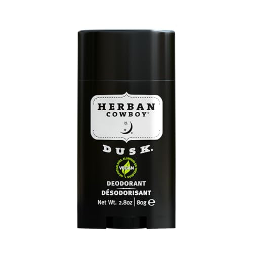 Herban Cowboy Men's Deodorant - Vegan, Plant-Powered Odor Defense, Non-Greasy - 2.8oz
