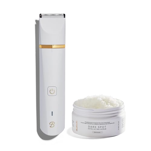 Bushbalm Bermuda Exfoliating Scrub & Francesca Trimmer - Treats Dark Spots, Waterproof - 236ml