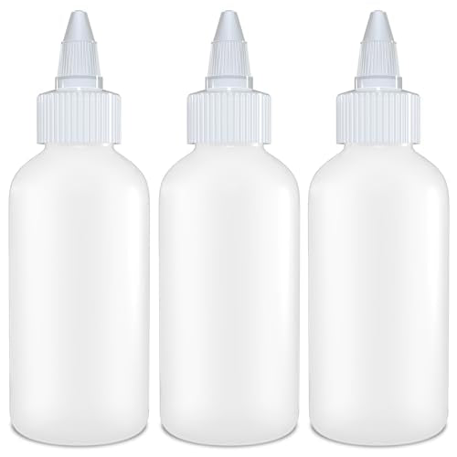 BRIGHTFROM Condiment Squeeze Bottles - Versatile for Sauces & Crafts, BPA-Free, 4oz - 3 Pack