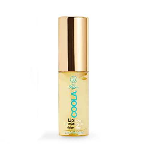 COOLA Lip Oil - Broad Spectrum SPF 30, Hydrating Lip Treatment, Vegan & Gluten Free - 0.11 Fl Oz