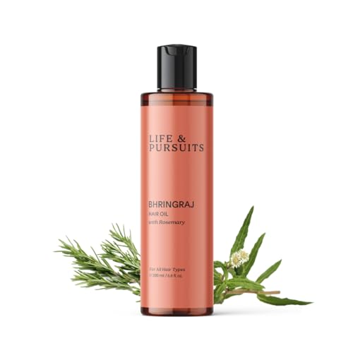 Life & Pursuits Bhringraj Hair Growth Oil - Nourishing Scalp Therapy, Reduces Itchiness - 6.8 Fl Oz