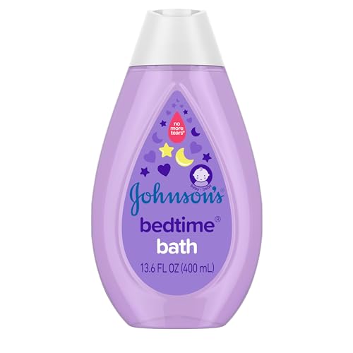 Johnson's Baby Bedtime Bath - Soothing NaturalCalm Aromas, Hypoallergenic, 13.6 Fl Oz (Pack of 3)