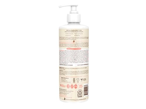 Babo Botanicals 2-in-1 Shampoo & Wash - Nourishing for Dry Skin, Vegan, Hypoallergenic - 16 Fl Oz