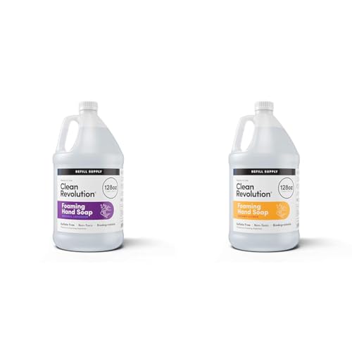 Clean Revolution Foaming Hand Soap - Rich Lather, Natural Lavender & Citrus - 128 Fl Oz