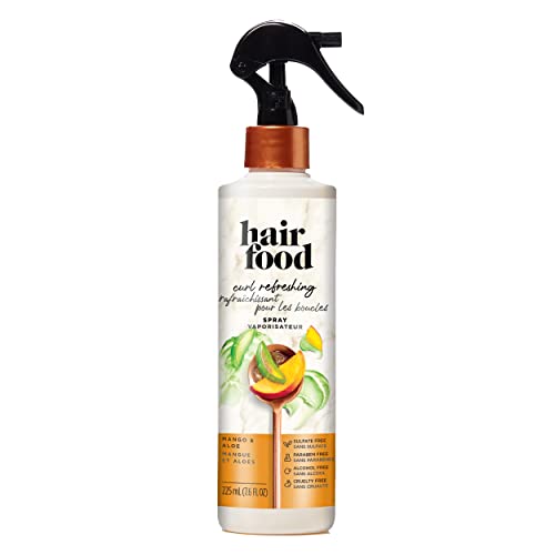 Hair Food Curl Refreshing Spray - Tames Frizz, Nourishing Mango & Aloe, 7.6 Fl Oz