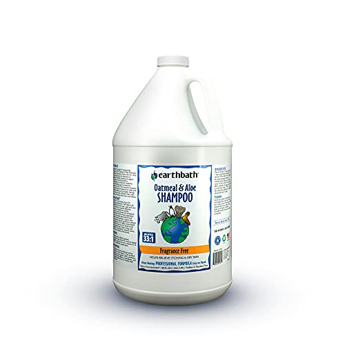 earthbath Dog Shampoo - Relieves Itching & Dry Skin, Natural Ingredients - 128oz, Fragrance Free