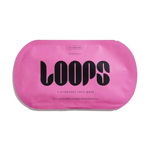 LOOPS DOUBLE TAKE Glow Hydrogel Face Mask - Refines Pores, Brightens Skin - 1 Pc