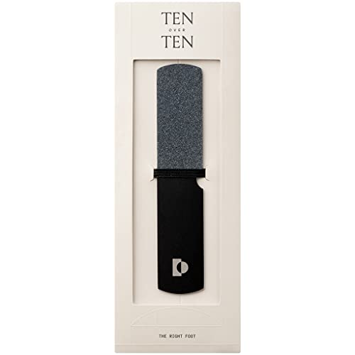 tenoverten Foot Care Set - Gentle Nail File, Non-Toxic, Travel-Friendly - Stainless Steel