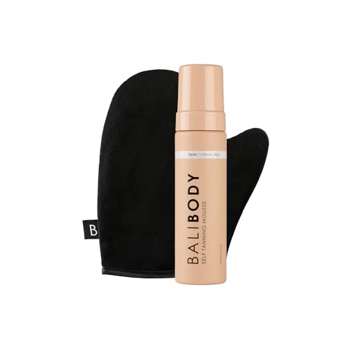 Bali Body Dark Self-Tanner & Mitt Bundle - Natural Glow, Vegan & Cruelty-Free - 200ml