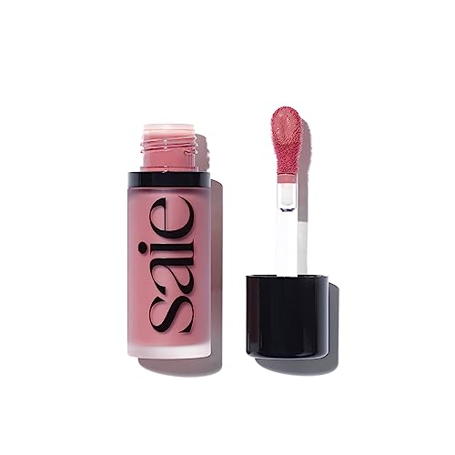 Saie Dew Blush - Radiant Liquid Color, Hydrating & Blendable - Mauve Tint, 0.40 oz