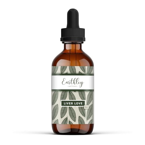 Earthley Wellness Liver Love - Natural Detox Support, 100% Organic Herbal Tincture - 2oz