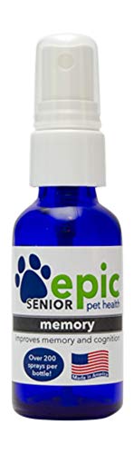 Memory All Natural Pet Supplement - Supports Cognitive Health, Made in USA - 2 Oz