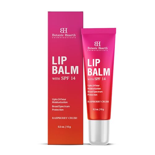 Botanic Hearth Lip Balm with SPF 14 - Hydrating, Nourishing, Natural Ingredients - 0.3 oz