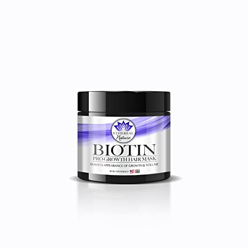 Biotin Pro-Growth Hair Mask - Strengthens, Repairs Damaged Hair, Color Safe - 12 oz