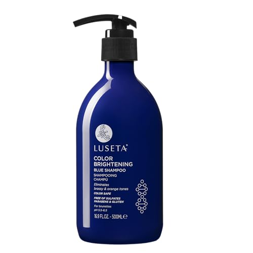 Luseta Blue Shampoo - Neutralizes Brassy Tones, Sulfate & Paraben Free - 16.9oz