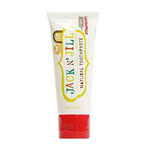 Jack N' Jill Toothpaste - Fluoride-Free, Soothing Calendula & Organic Strawberry Flavor - 1.76oz
