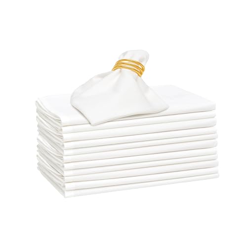 Washable Cotton Cloth Napkins - Highly Absorbent, Customizable, 12 Pack, 18"x18"